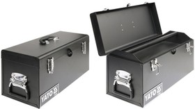Ящик для инструмента 510х220х240мм с доп.секцией металлический YT-0886