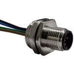 SS-12000-010, Circular Metric Connectors M12 A-Code Male Receptacle 5Contacts