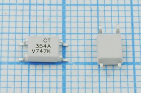 Оптрон EL354NATA-VG в корпусе SOP4, 100%, 1мА, вход AC, выход транзисторный; оптрон \ 100%\ 1мА\SOP4\ EL354NATA-VG\вход AC