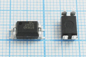 Оптрон EL2501SKTU-G в корпусе SOP4, 450%, 5мА, оптопара транзисторная; оптрон \ 450%\ 5мА\SOP4\EL2501SKTU- G\оптопара тр