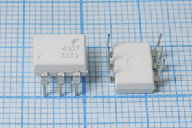 Отпрон 10мА, DIP6, 4N37, оптопара транзисторная