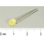 Светодиод прямоугольный 3x3x5.5мм, желтый, 5 мкд, 110 градусов ...