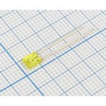 Светодиод прямоугольный 3,4x1,2x4мм, желтый, 3 мкд, 60 градусов ...