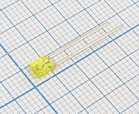 Светодиод прямоугольный 3,4x1,2x4мм, желтый, 3 мкд, 60 градусов, линза желтая прозрачная, BL-R3421G; №6007 Y СД 3,4x 1,2x 4 \жел\ 3\ 60\