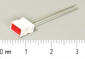 Светодиод прямоугольный 6x3,7x7мм , красный, 13 мкд, 100 градусов, линза красная матовая, L-1043ID; №5877 R СД 6 x 3,7x 7 \кр\ 13\100\кр