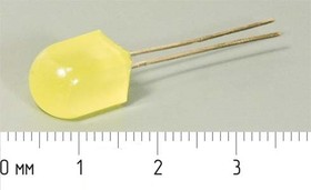 Светодиод прямоугольный 8x8x12 мм, желтый, 40 мкд, 45 градусов, линза желтая матовая, L-803YD; №5535 Y СД 8 x 8 x12 \жел\ 40\ 45\жел мат