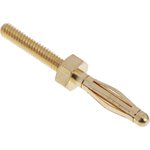 22.1100, Laboratory Plug, M2 Screw, 2mm, Gold-Plated