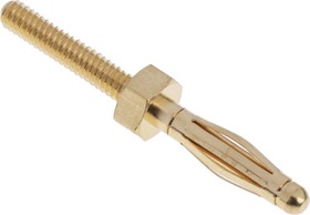 Фото 1/3 22.1100, Laboratory Plug, M2 Screw, 2mm, Gold-Plated