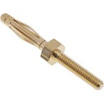 22.1100, Laboratory Plug, M2 Screw, 2mm, Gold-Plated