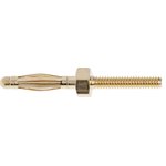 22.1100, Laboratory Plug, M2 Screw, 2mm, Gold-Plated