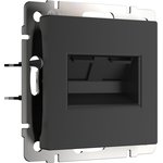 W1182208/ Электроустановочные изделия - Розетка двойная Ethernet RJ-45 (черный ...