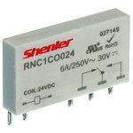 Реле RNC1CO024, 1CO, 6A(250VAC/30VDC), 24VDC, для печатных плат и цоколей ...