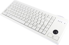 Фото 1/2 G84-4400LPBGB-0, Wired PS/2 Compact Trackball Keyboard, QWERTY (UK), Grey