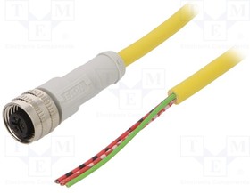 CSAS3F3CY2210, Соединительный кабель; M12; PIN: 3; прямой; 10м; вилка; -25-70°C
