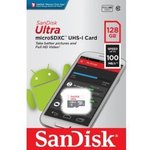 Флеш карта microSDXC 128GB Sandisk SDSQUNR-128G-GN6MN Ultra w/o adapter