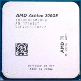 Фото 1/6 CPU AMD Athlon 200GE OEM (YD200GC6M2OFB) {3.2 GHz/2core/1+4Mb/SVGA RADEON Vega 3/35W/Socket AM4}