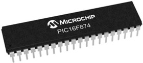 Фото 1/4 PIC16F874-04/P, 8bit PIC Microcontroller, 4MHz, 128 x 8 words, 4K x 14 words Flash, 40-Pin PDIP