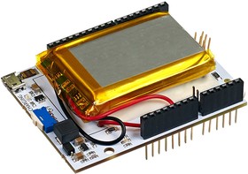 Фото 1/3 Arduino Power Shield Li-Ion, Аккумулятор Li-Ion 1800 мА ч для Arduino проектов