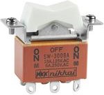 Фото 1/2 SW3008A, Switch Rocker (ON) OFF (ON) DPDT Solder Lug Rocker 15A 250VAC 30VDC 30000Cycles