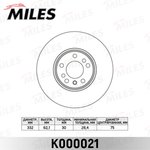 k000021, Диск тормозной BMW X5 (E53) 3.0/4.4 00-/X3 (E83) 3.0sd 06- передний вент.
