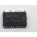 BTS740S2, Интеллектуальный ключ, PROFET, 2-канала (каждый 5.5А 30мОм) [P-DSO-20-9]