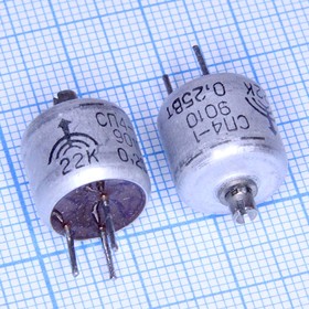 Резистор переменный поворотный 100 Ом, линейная А, длина 13мм,вал 3x4, СП4-1в; №7290AE РПвр 100 \ 0,25\13x12,5\ВС-2 d3x 4\А\ 1\\СП4-1в\