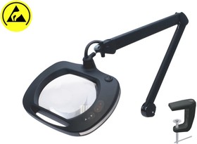 LE-WWE5D, LED Magnifying Lamp with LED Flexi Magnifier Lamp, 5dioptre, 7.5 x 6.2in Lens