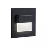 Встраиваемый светильник Скалли LED лестничный Чёрный CLD006K5