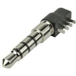 SP-3541, Phone Connectors audio plug 3.5mm RT 4 conductor TH