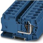 3036181, Splice terminal: rail; ST; 2.5?35mm2; ways: 1; terminals: 2; blue