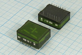 Светодиодный дисплей +1, высота знака 17,8 мм, зеленый, ОА&ОК, VQB-26F