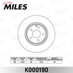 k000190, Диск тормозной MERCEDES W211 280-500/C219 320-500 передний D=312мм.