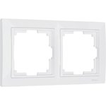 Рамка из поликарбоната на 2 поста Snabb Basic белый W0022001