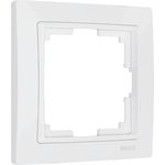 Рамка из поликарбоната на 1 пост Snabb Basic белый W0012001