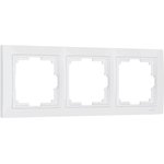 Рамка из поликарбоната на 3 поста Snabb Basic белый W0032001