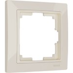 Рамка из поликарбоната на 1 пост Snabb Basic слоновая кость W0012003