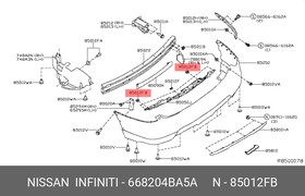 668204BA5A, Клипса пластмассовая