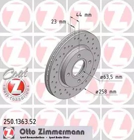 250136352, Диск тормозной BS FORD SPORT Z