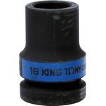853419M, KING TONY Головка торцевая глубокая ударная четырехгранная 1", 19 мм ...