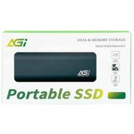 Внешний диск SSD AGI ED198 AGI1T0GIMED198, 1ТБ, черный