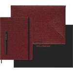 Набор Moleskine Limited Edition Prescious & Ethical Shine блокнот/ручка перьевая/папка-конверт XLarge линейка руч.:Kaweco бордовый металлик