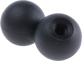 Фото 1/2 Black Ball Clamping Knob, M5, Threaded Hole