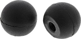 Фото 1/2 Black Ball Clamping Knob, M4, Threaded Hole