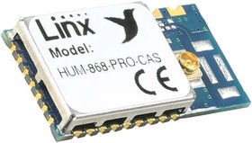 HUM-868-PRO-CAS, Sub-GHz Modules 868MHz HumPRO Series Wireless UART Data Transceiver, Castellation Antenna Connection