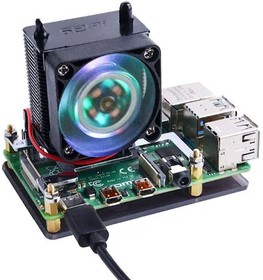 114992082, CPU & Chip Coolers Black Warrior ICE Tower CPU Cooling Fan for Raspberry Pi (Support Pi 4)