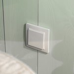 Рамка из поликарбоната на 1 пост Snabb Basic белый W0012001