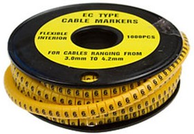 Фото 1/3 EC-1 "6", маркер для кабеля "6" 1000шт