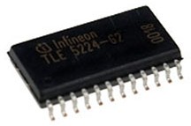 Фото 1/3 TLE5224G2, транзистор 2x4A Low Sw.PDSO-24-3