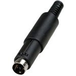 1-440, разъем mini DIN 6 контактов штекер пластик на кабель