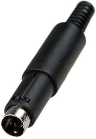 Фото 1/2 1-440, разъем mini DIN 6 контактов штекер пластик на кабель